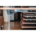 Fold összecsukható asztal króm lábbal