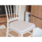 Chiavari székhez  tépőzáras fehér székpárna