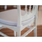 Chiavari székhez  tépőzáras fehér székpárna