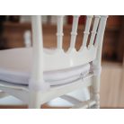 Chiavari székhez  tépőzáras fehér székpárna