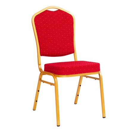 ST 220 bankett szék arany váz - piros szövet