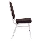 ST 390 bankett szék ezüst színű váz - fekete szövet