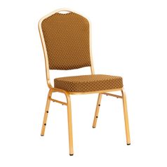 ST 633 bankett szék arany színű váz - barna szövet