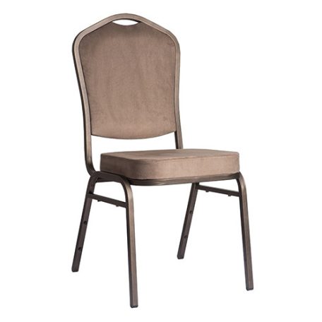 ST 870 bankett szék bronz színű váz - barna szövet