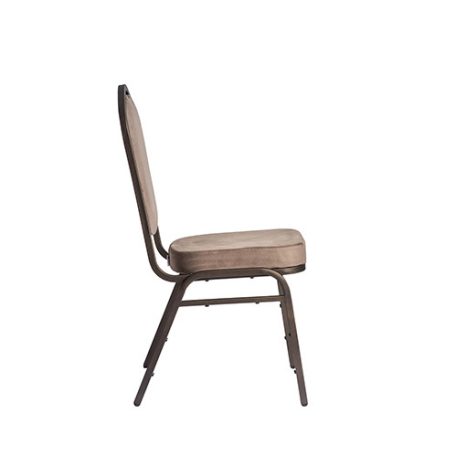 ST 870 bankett szék bronz színű váz - barna szövet