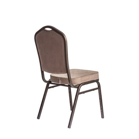 ST 870 bankett szék bronz színű váz - barna szövet